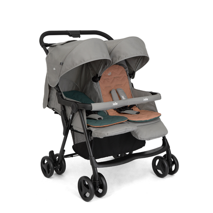 Joie - Carrinho Duplo para Gêmeos Aire Twin Cinza Pebble