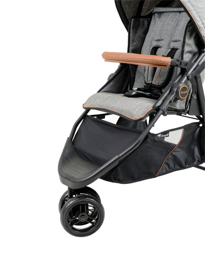 Burigotto - Kit Carrinho De Bebê Ventura Travel System 3 Rodas com Bebê Conforto