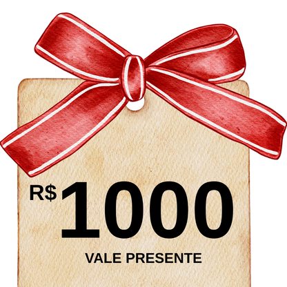 Vale Presente da OutfitBaby - de R$ 30 à R$ 1.000 - Presenteie quem você ama!