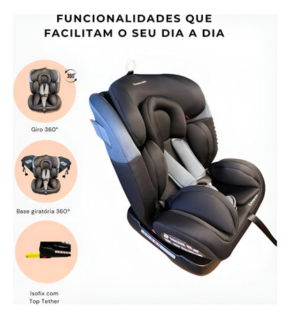 Premium Baby - Cadeira para Carro Prime 360° com Isofix